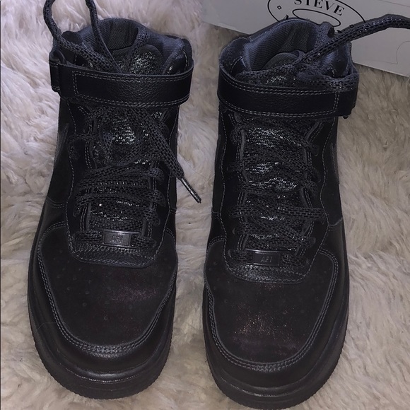 Metallic Navy Air Force Ones - Picture 2 of 3